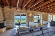 Agia Marina Kreta, Agia Marina: Luxuriöse Steinvilla mit Meer- und Sonnenuntergangsblick zu verkaufen Haus kaufen